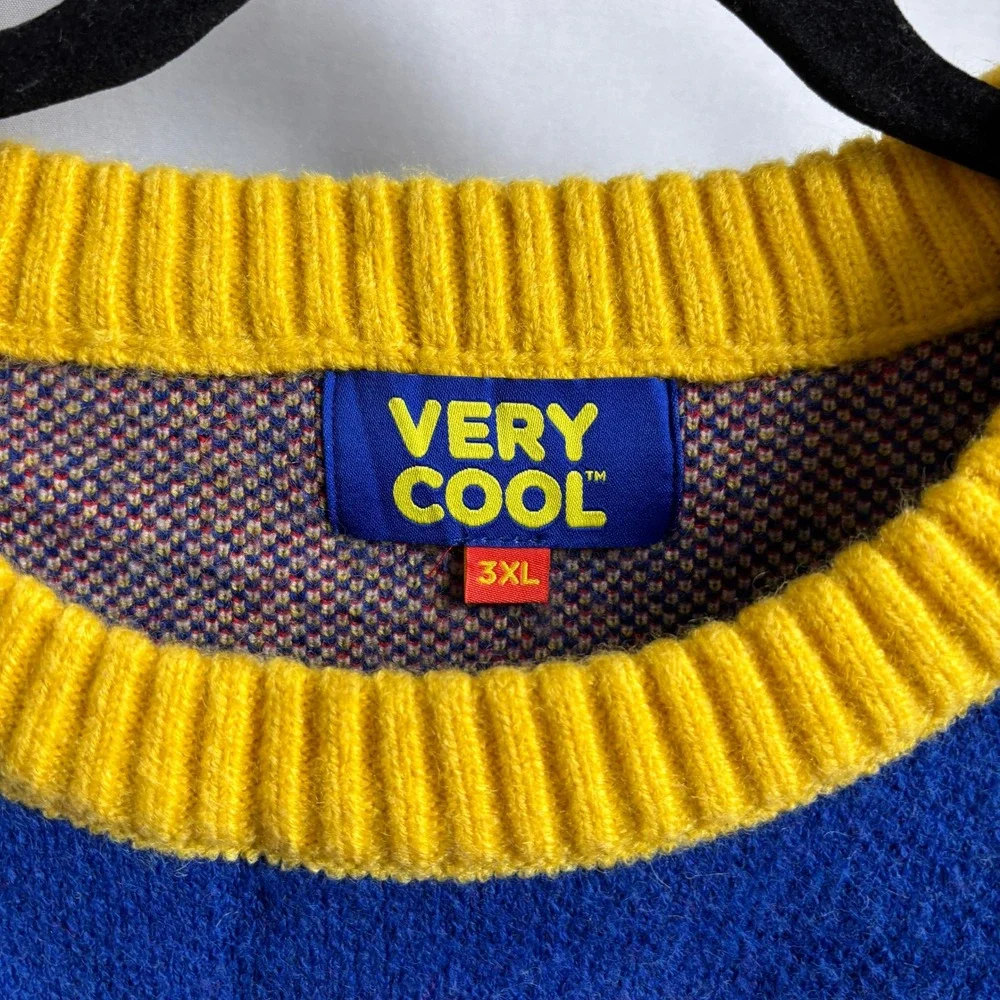 Very Cool Shirtz Overthink Graphic Knit Sweater KidCore 3XL Overthinking Jumper